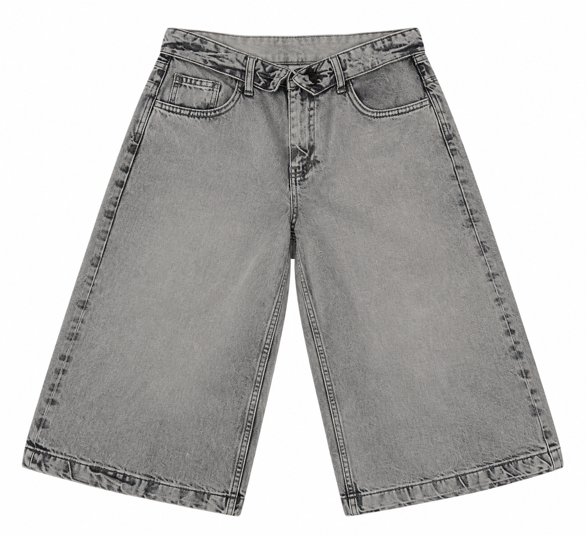 YOYO OPEN GREY WASH BERMUDA DENIM