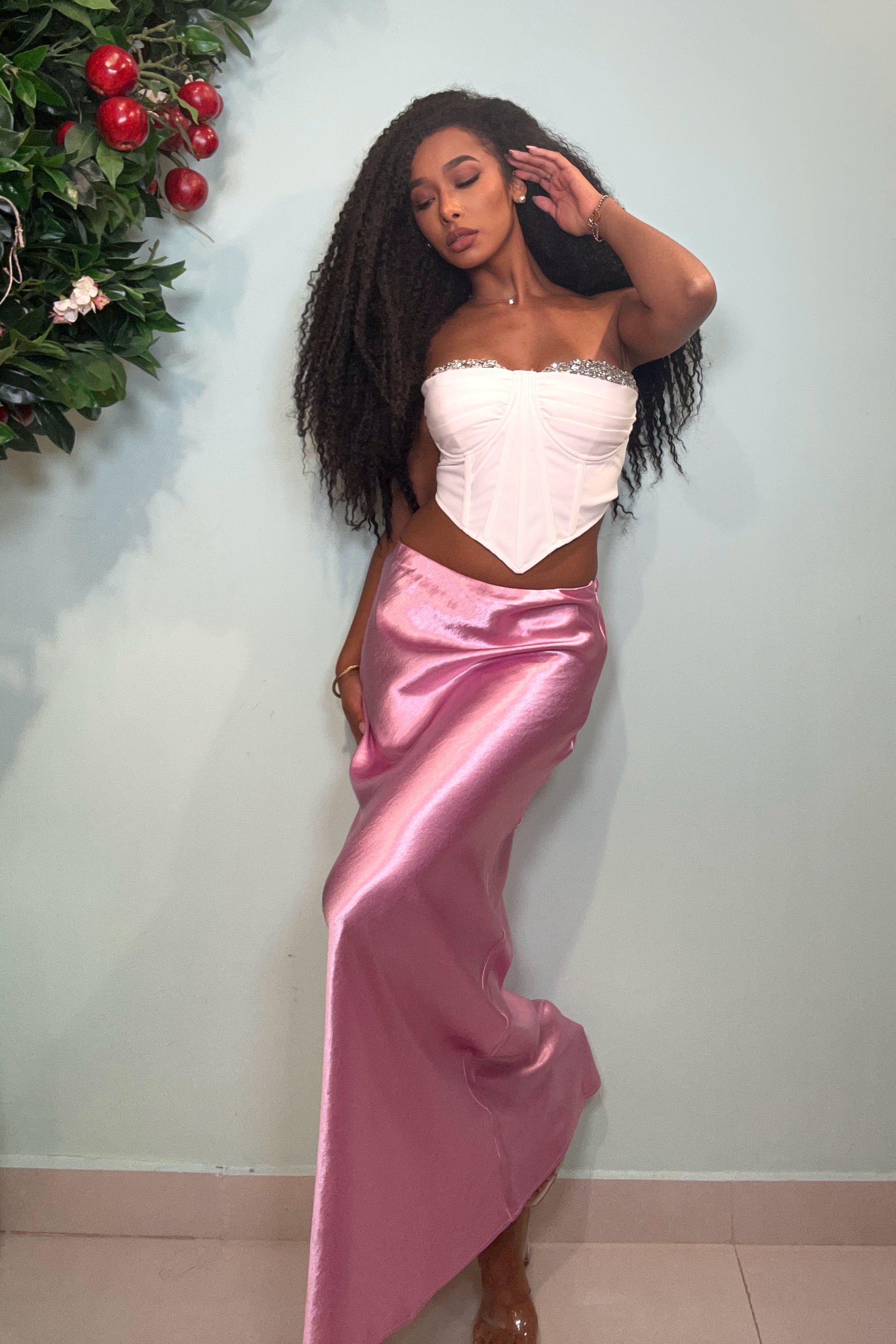 GIULIA SILK LONG SKIRT