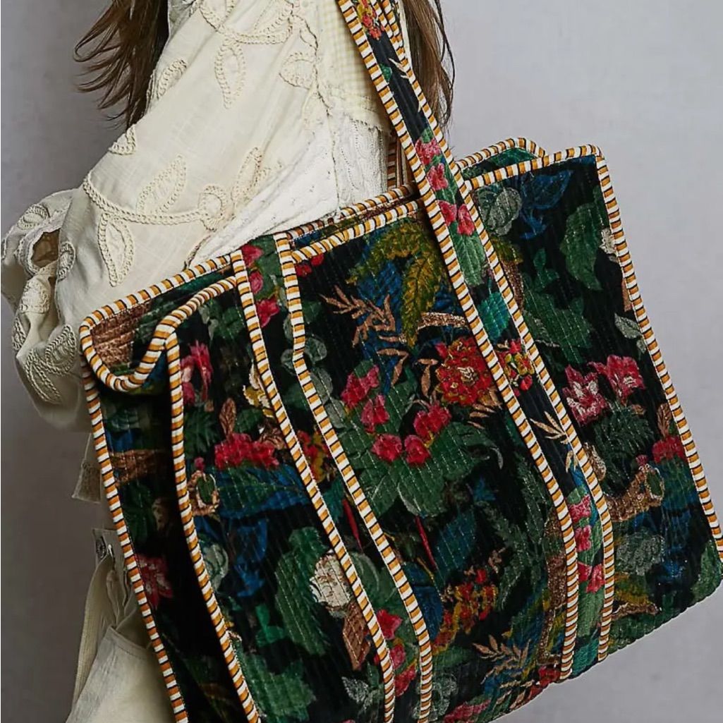 TROPICAL TOTE BAG /LARGE