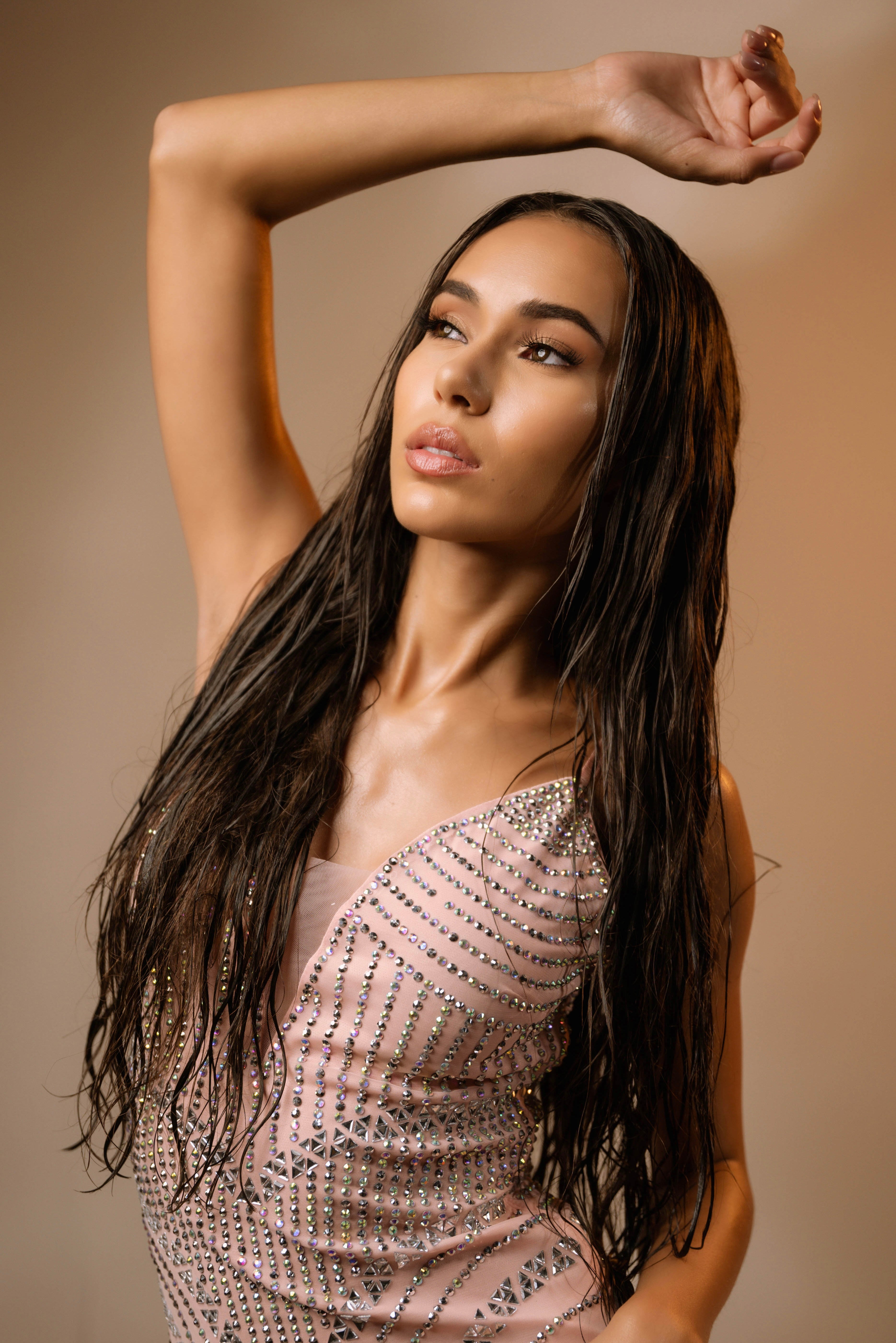 CANDICE ROSÉ MINI DRESS