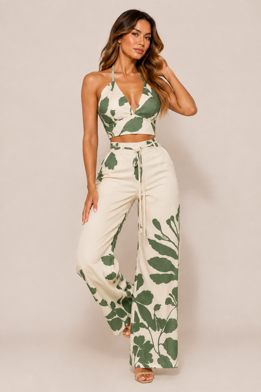 MIREYA LEAVE PANT SET
