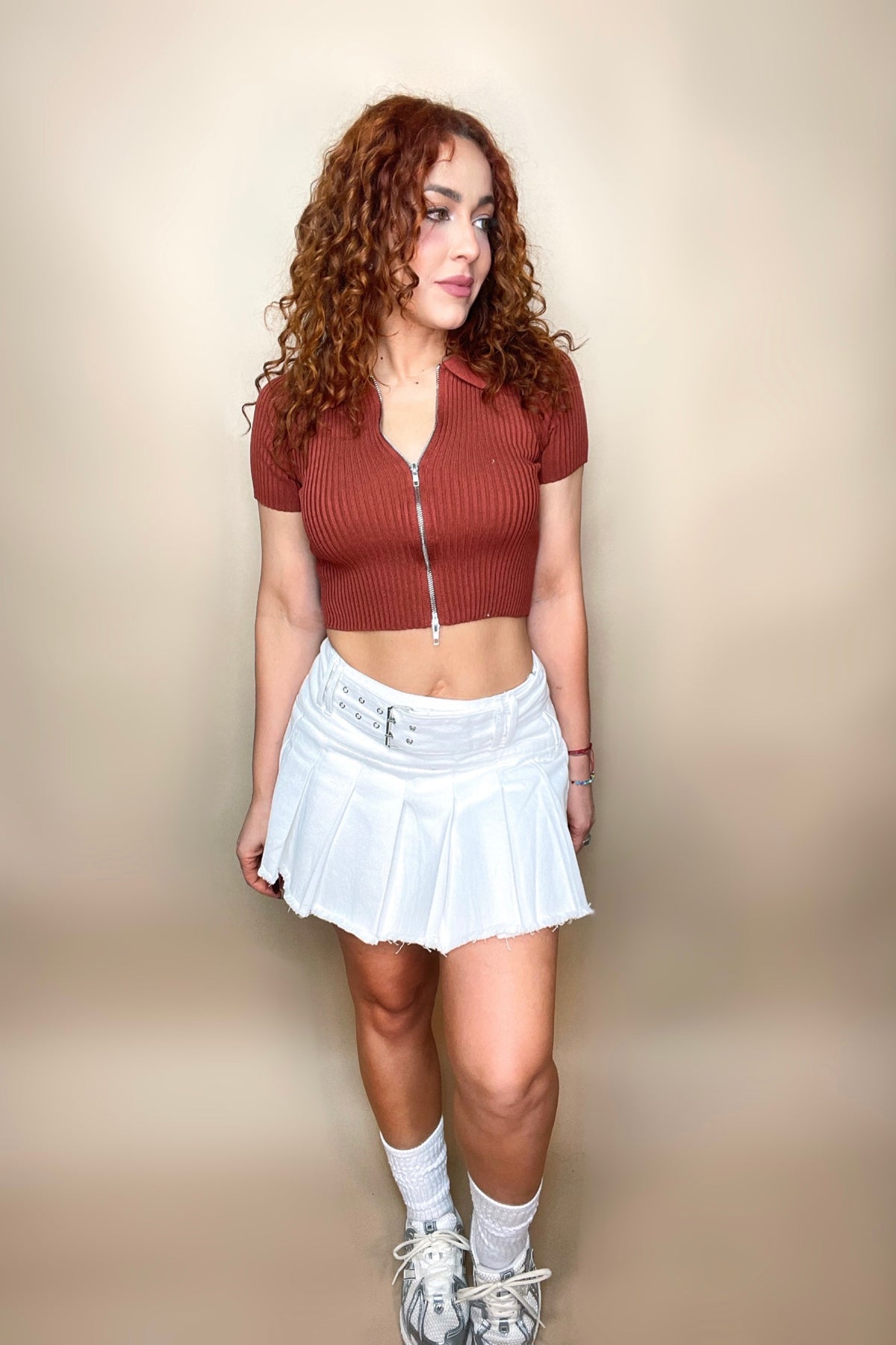AMELIA OFF WHITE SKIRT