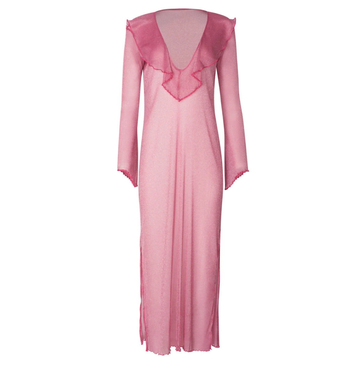 ANTONIA FUCSIA RUFFLED COVER UP
