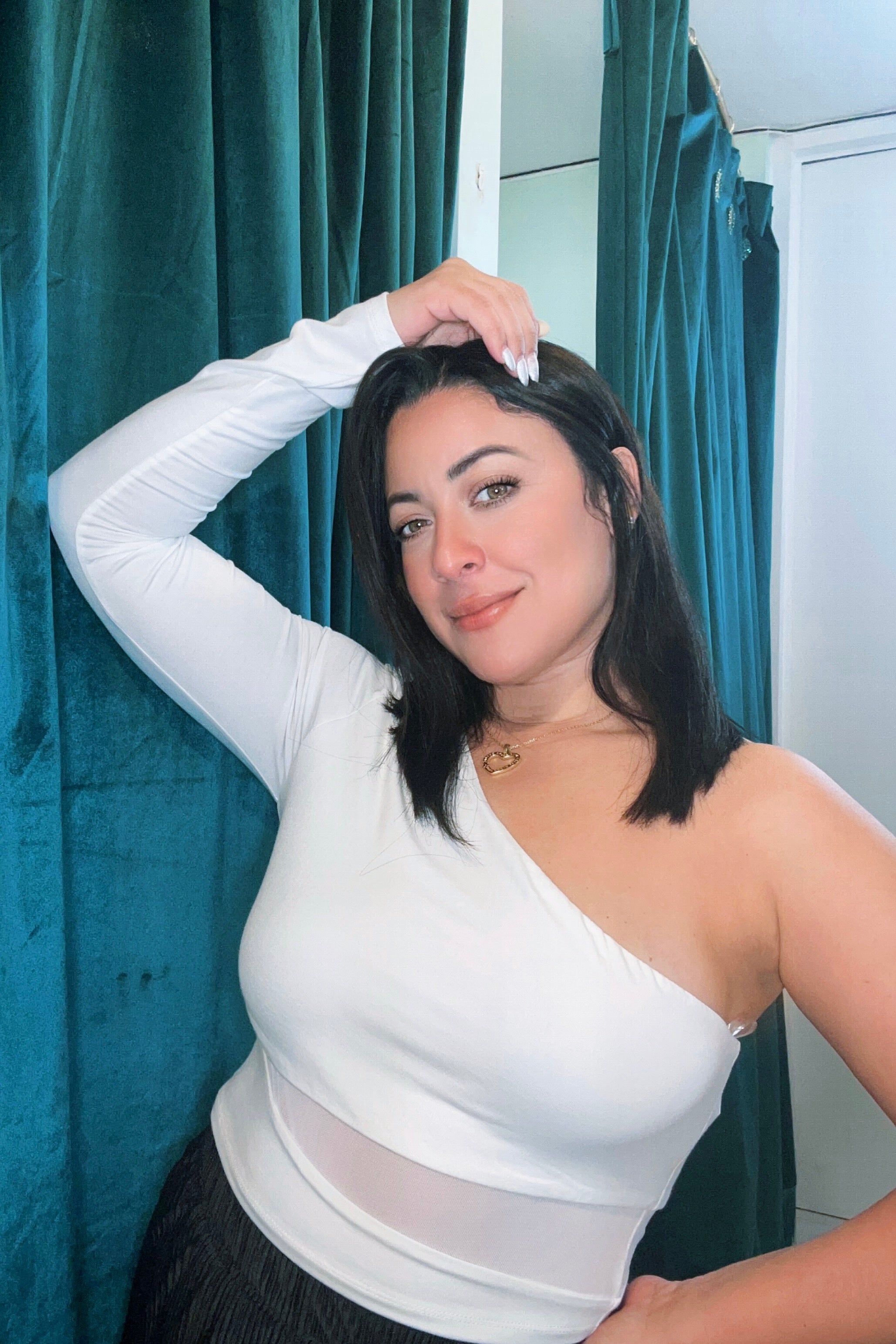 MAGGY ONE SHOULDER CROP