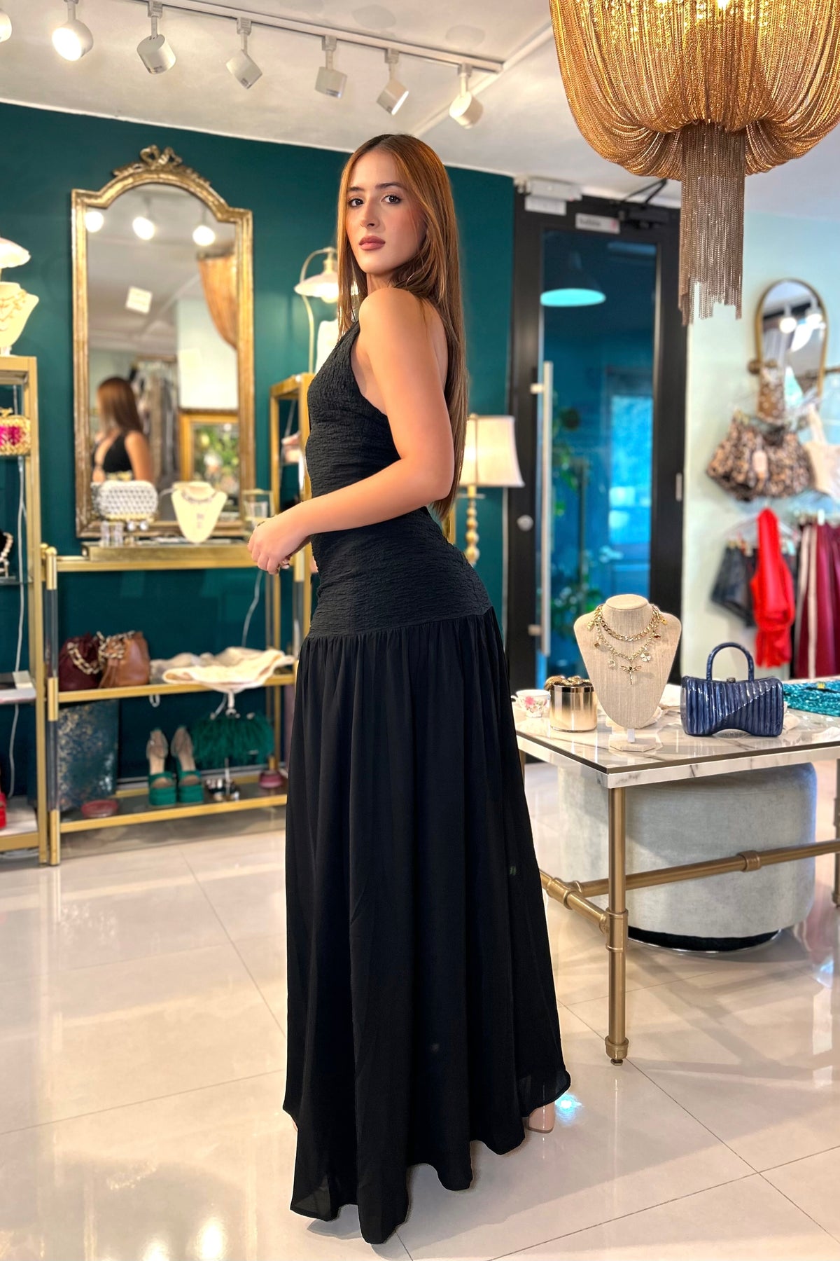 YAEL V-NECK DRESS