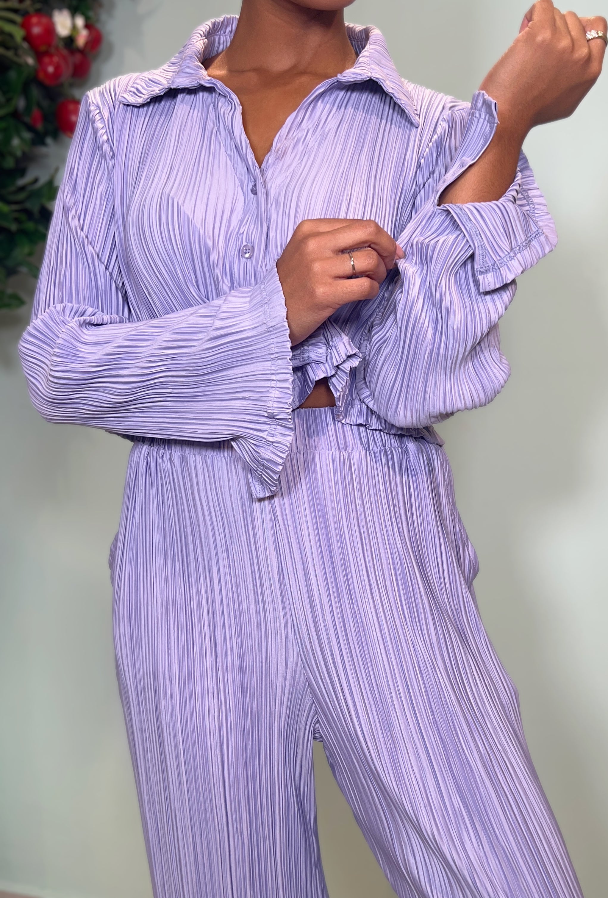 LAVENDY SATIN SET