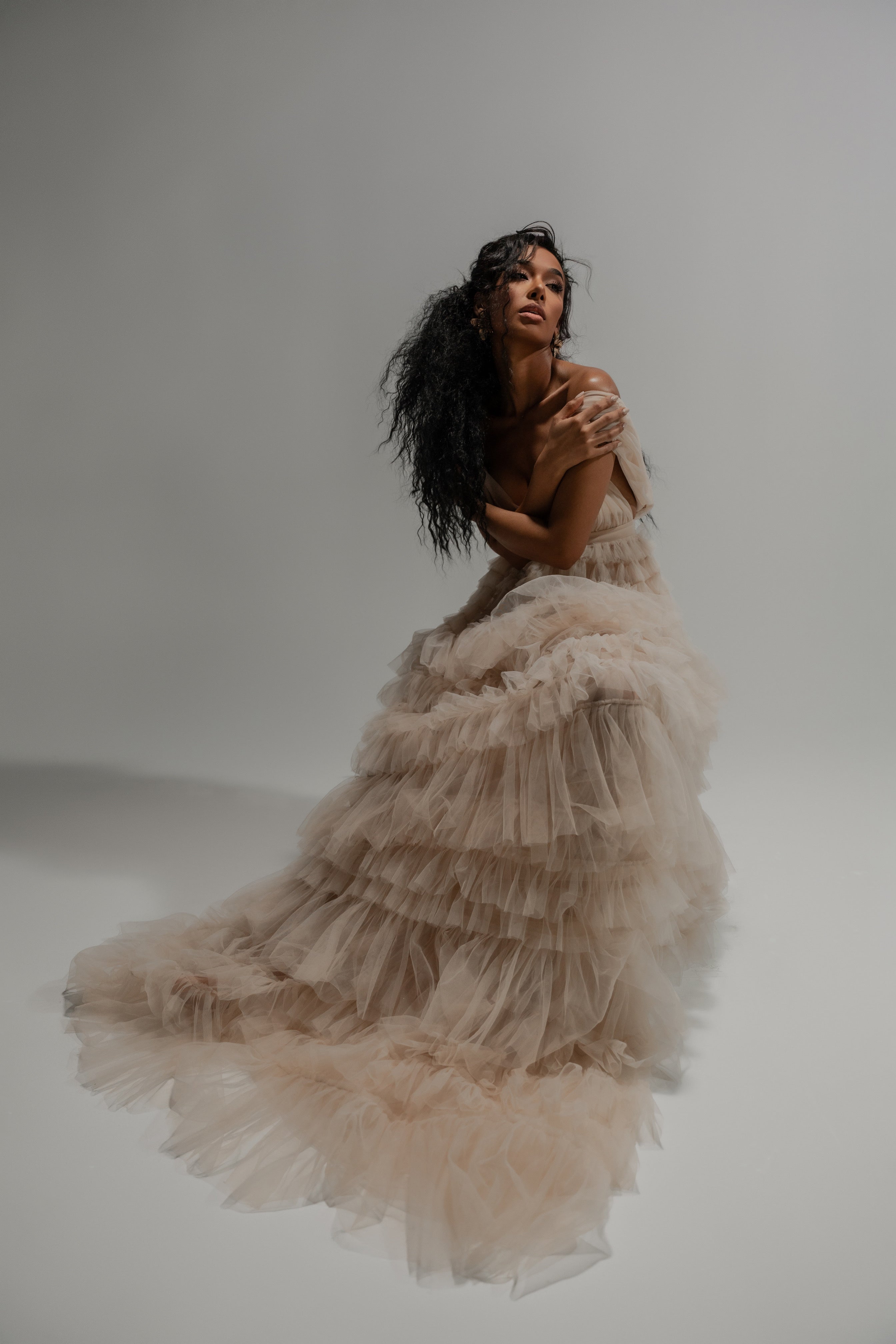 DREAM GIRL DRESS -NUDE
