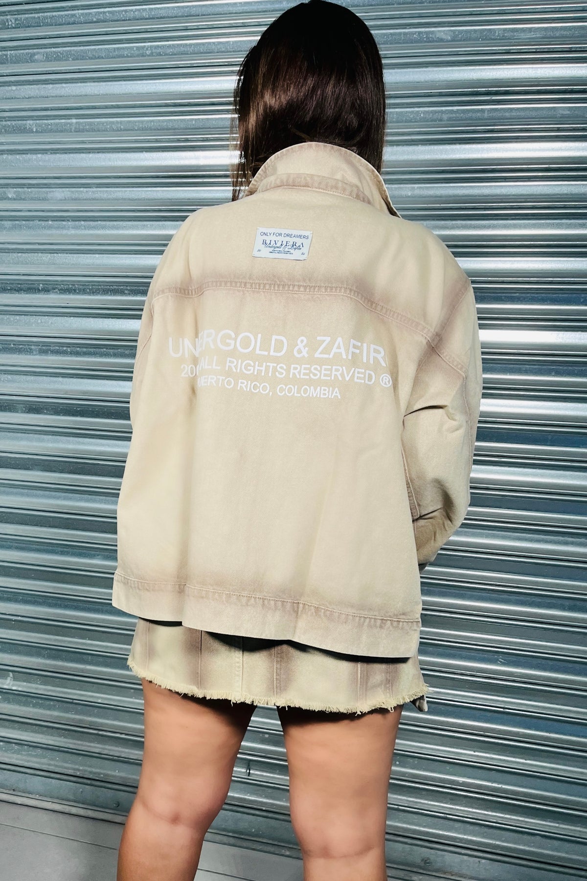 W RIVIERA BASIC DENIM JACKET CREAM