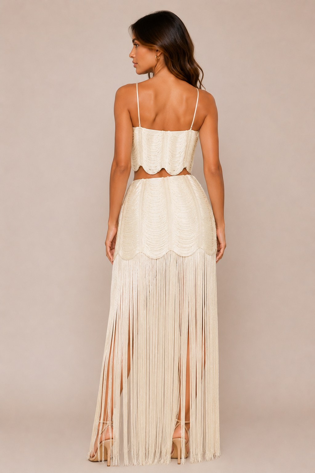 BRIZA FRINGE SKIRT SET
