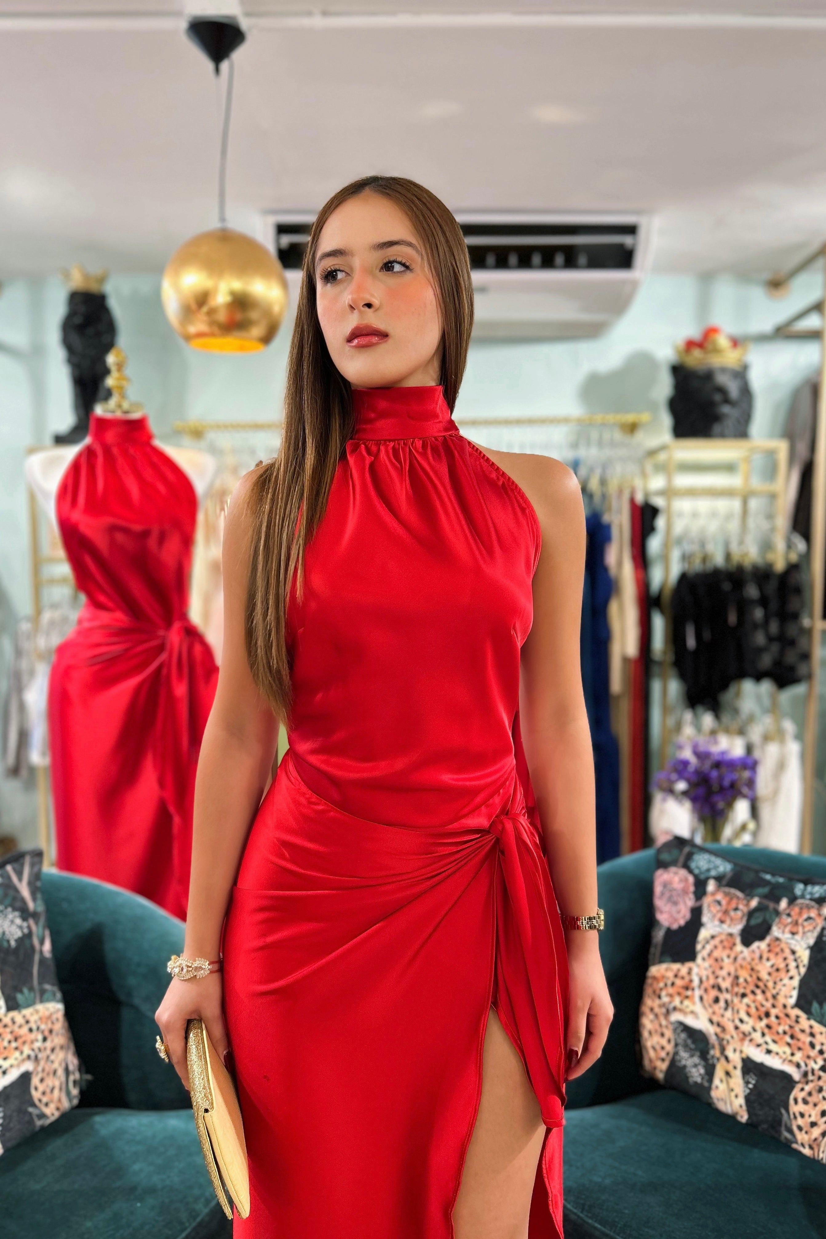 LORAINE WRAP SKIRT DRESS