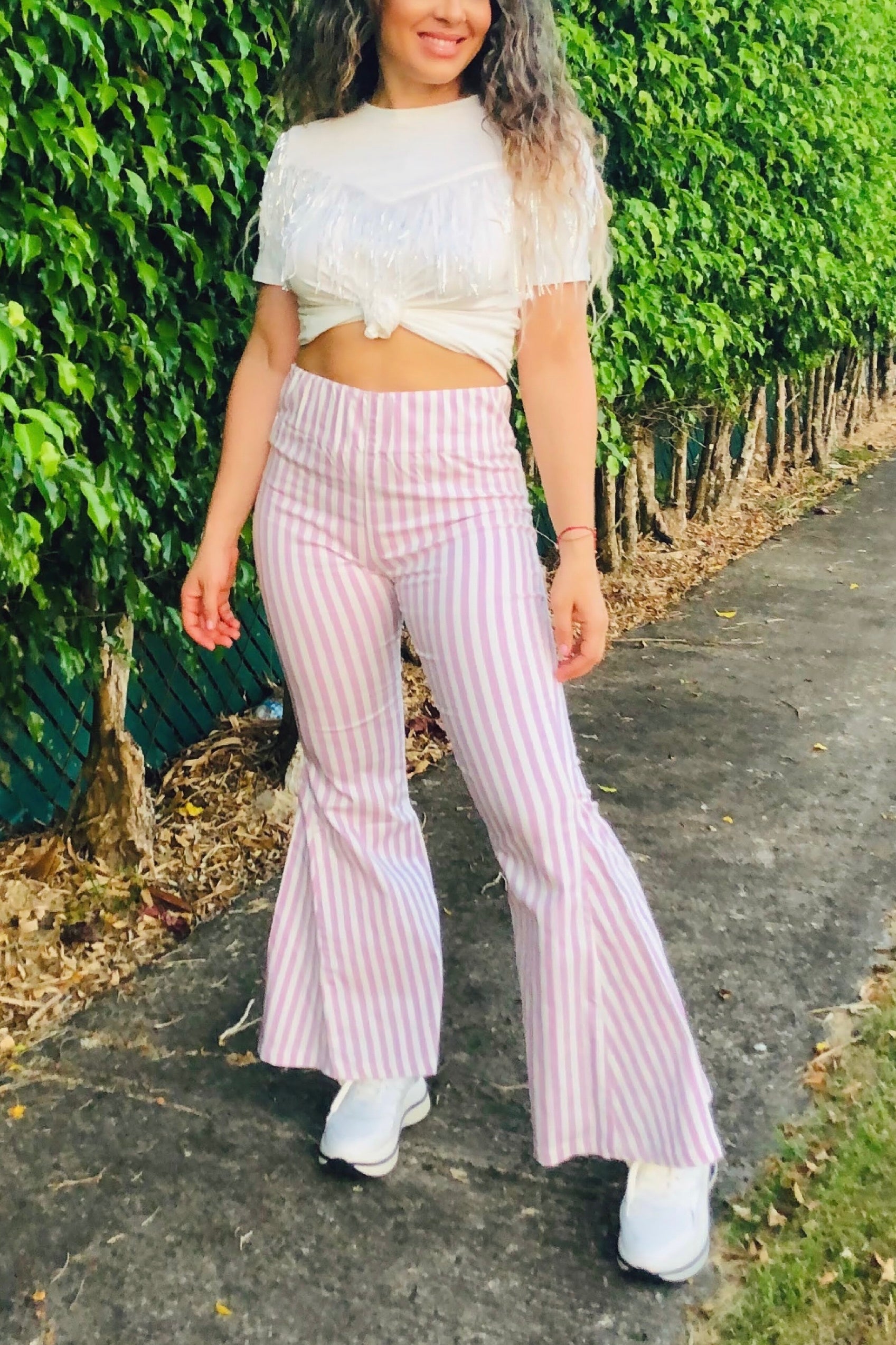 VALENTINA LAVENDER STRIPED