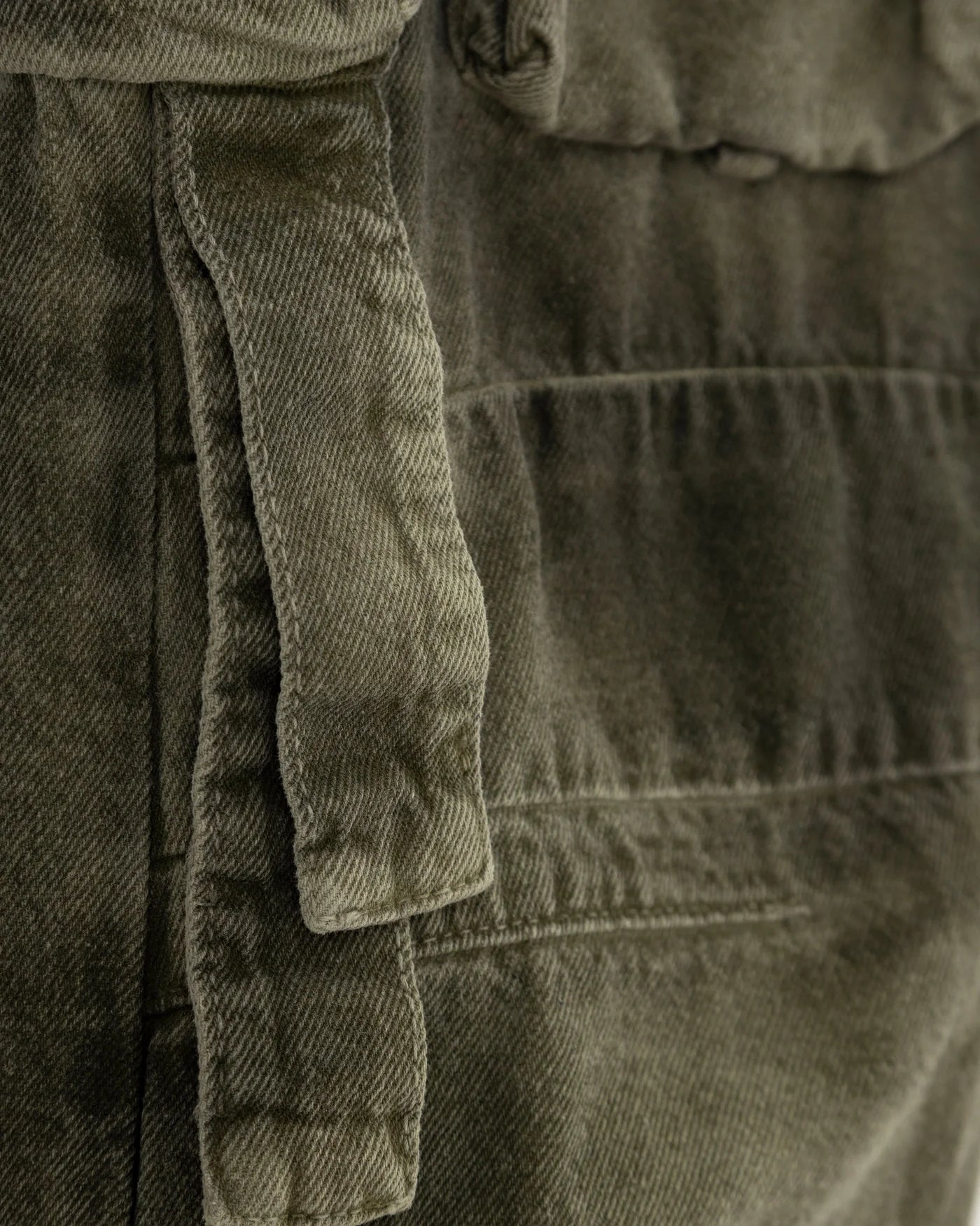 W BASIC MULTI-POCKET CARGO JEAN WASHED GREEN