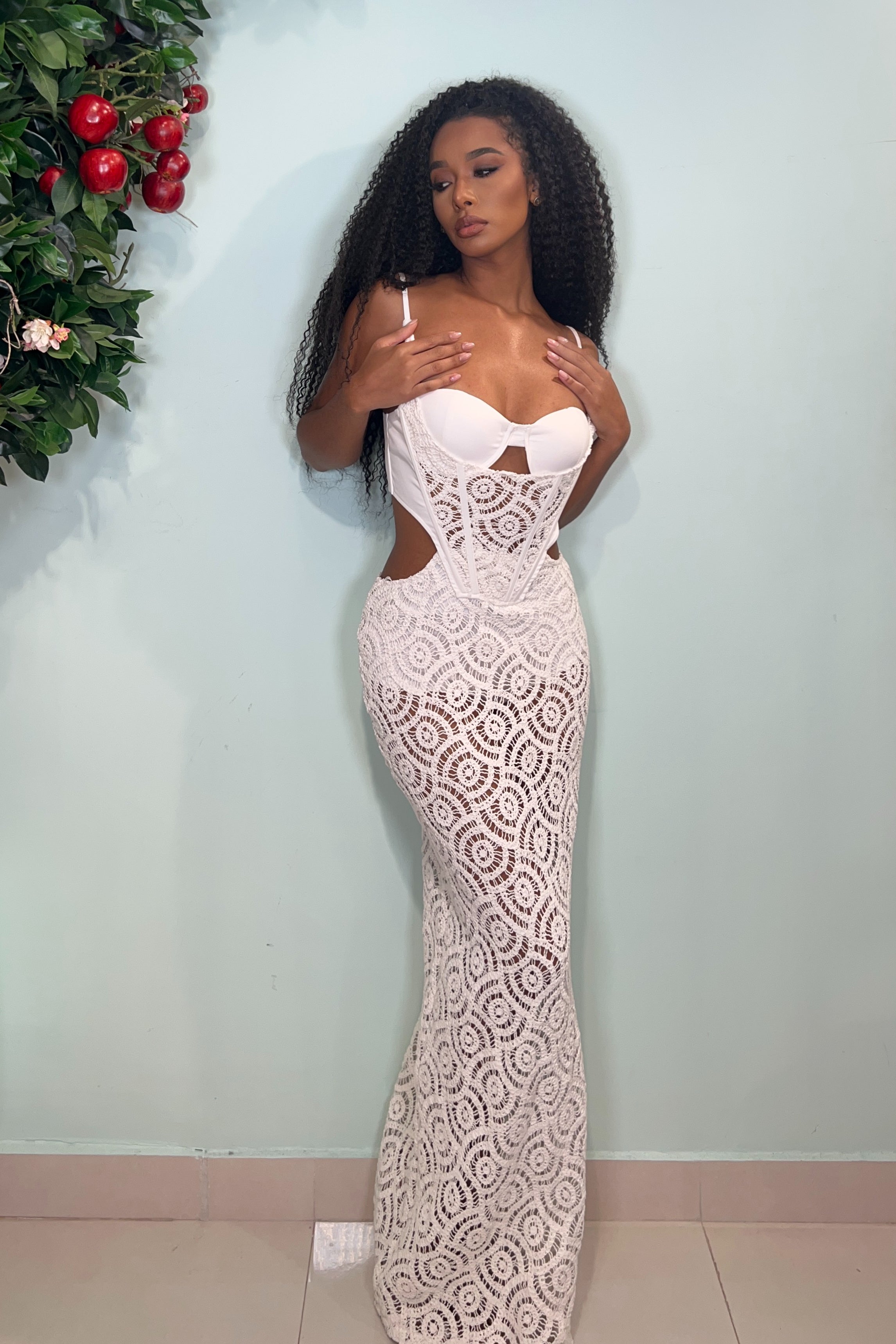 PERIONI CROCHET IN WHITE