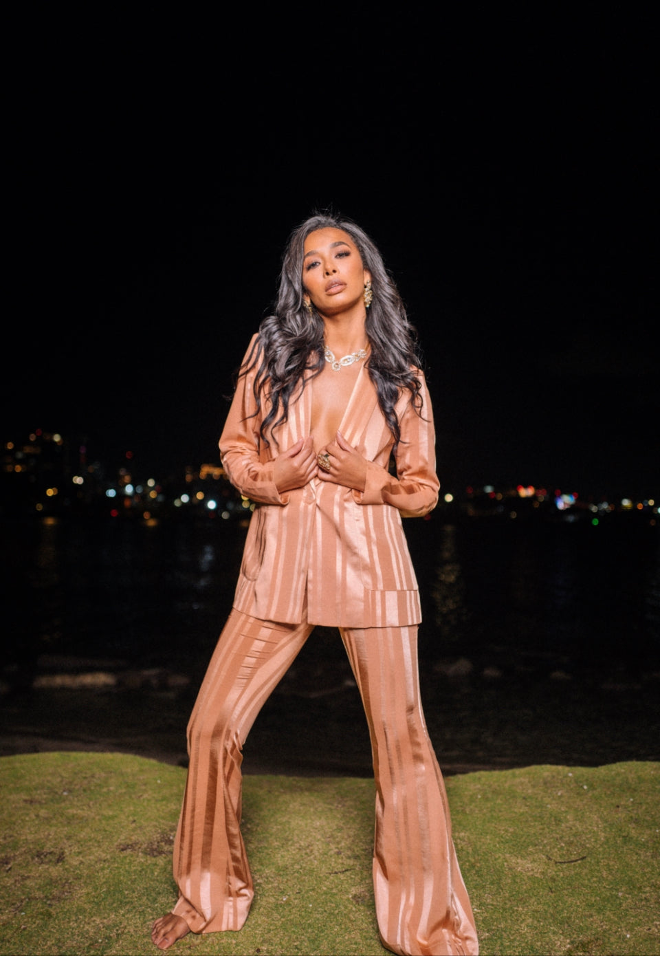 LEXI SATIN FLARE