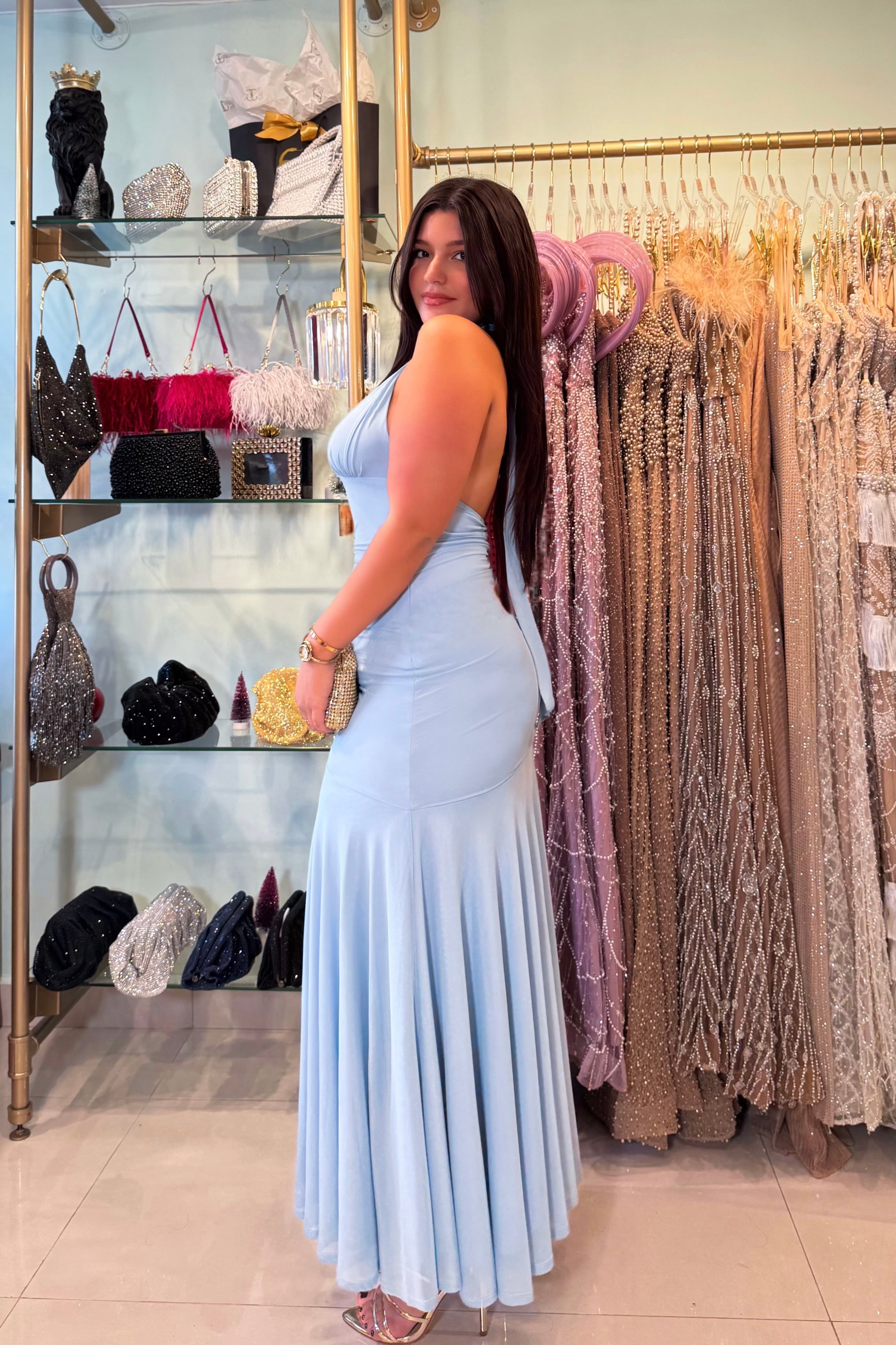 ROXANA HALTER MAXI DRESS
