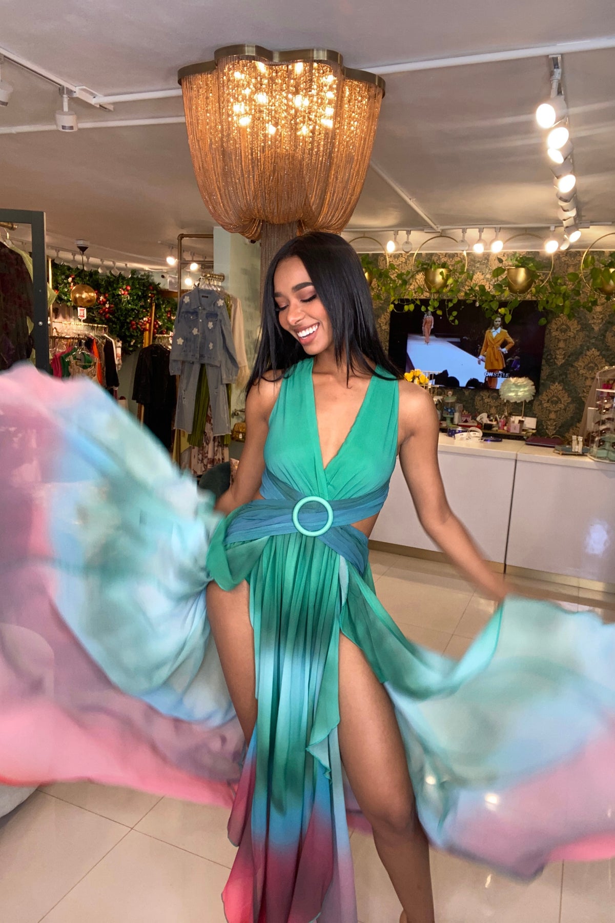 ROSARIO OMBRE DRESS