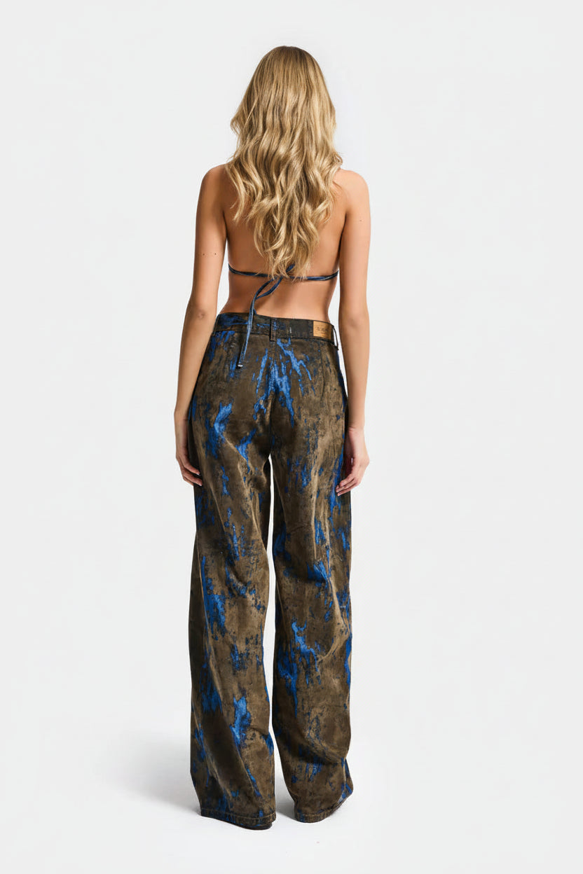 BOB BROWN VELVET DENIM PANT