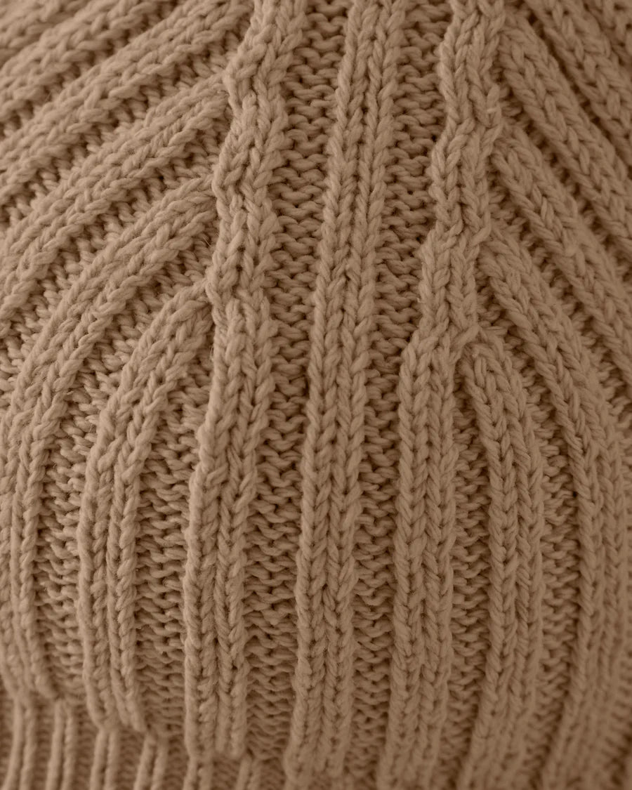 W RIVIERA TEXTURED KNIT COUP TOP CAMEL