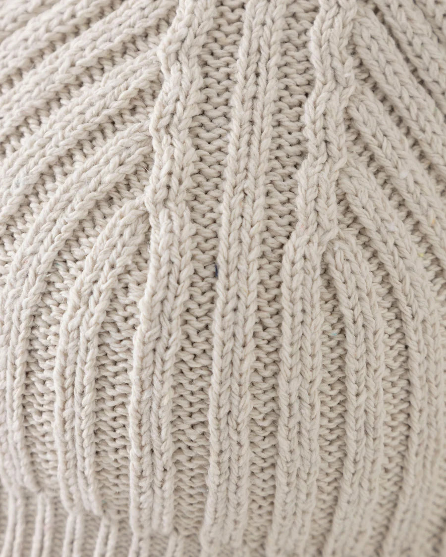 W RIVIERA TEXTURED KNIT COUP TOP CREAM
