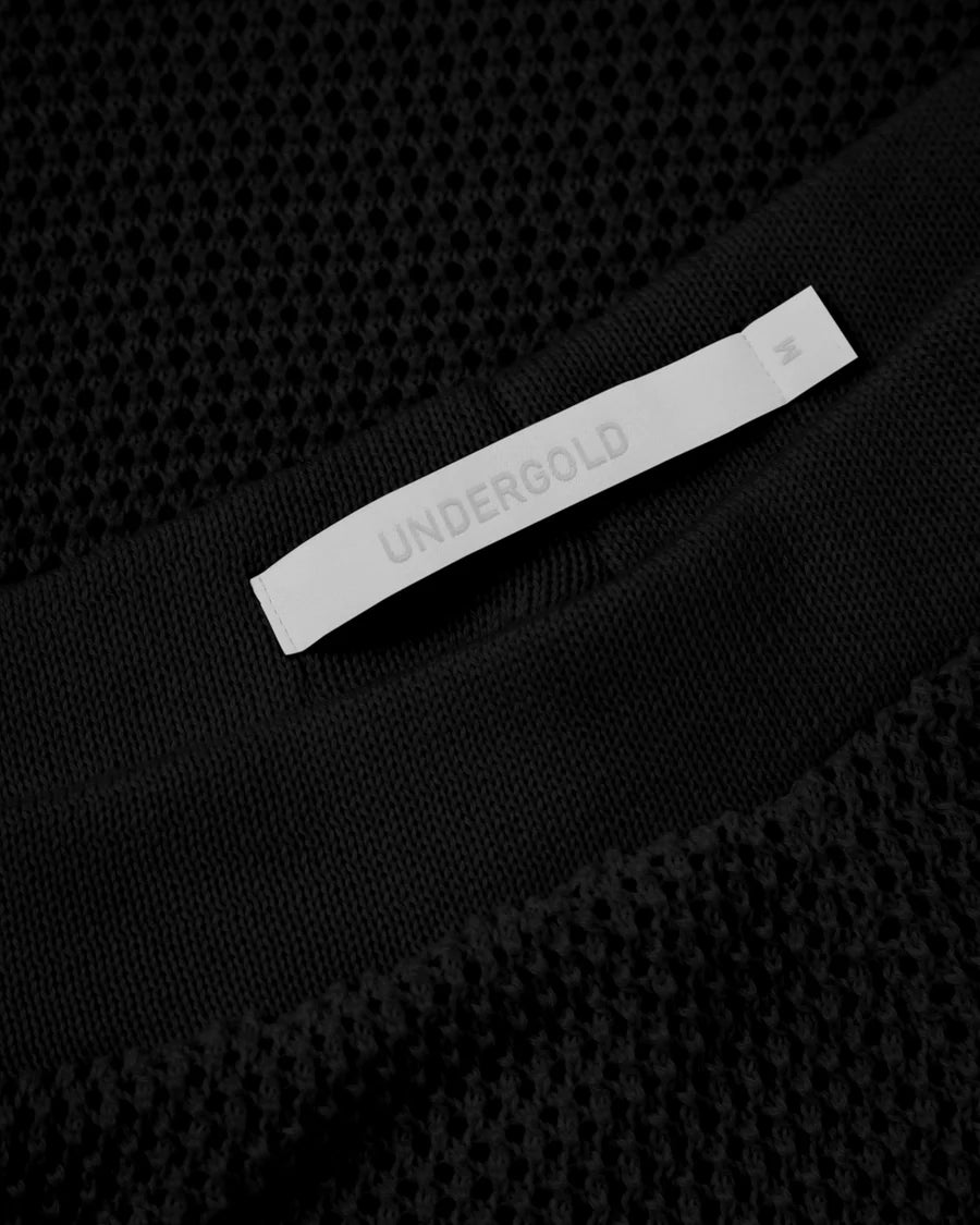 W BASIC KNIT STRAIGHTPANTS BLACK