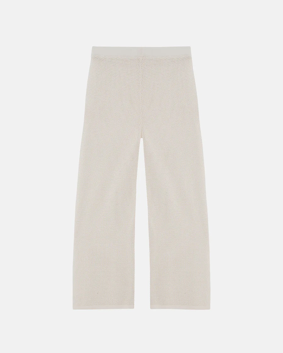 W BASIC KNIT STRAIGHTPANTS CREAM