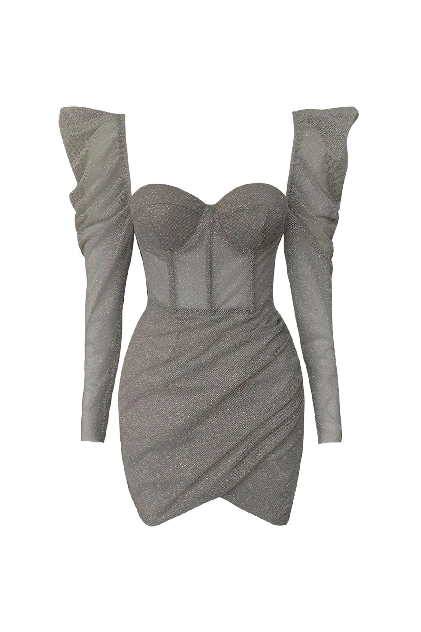 Silver Corset Dress