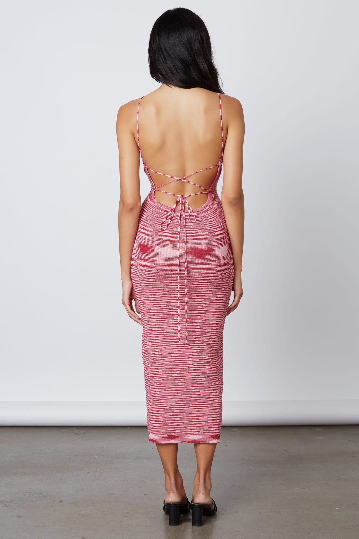 OPEN BACK MIDI DRESS