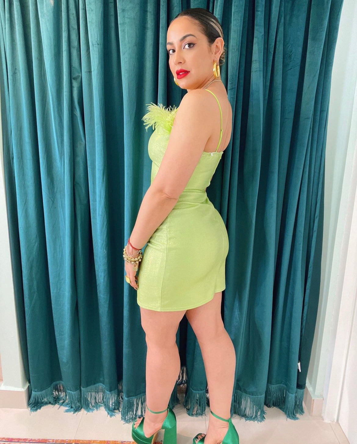 PIXIE LIME DRESS