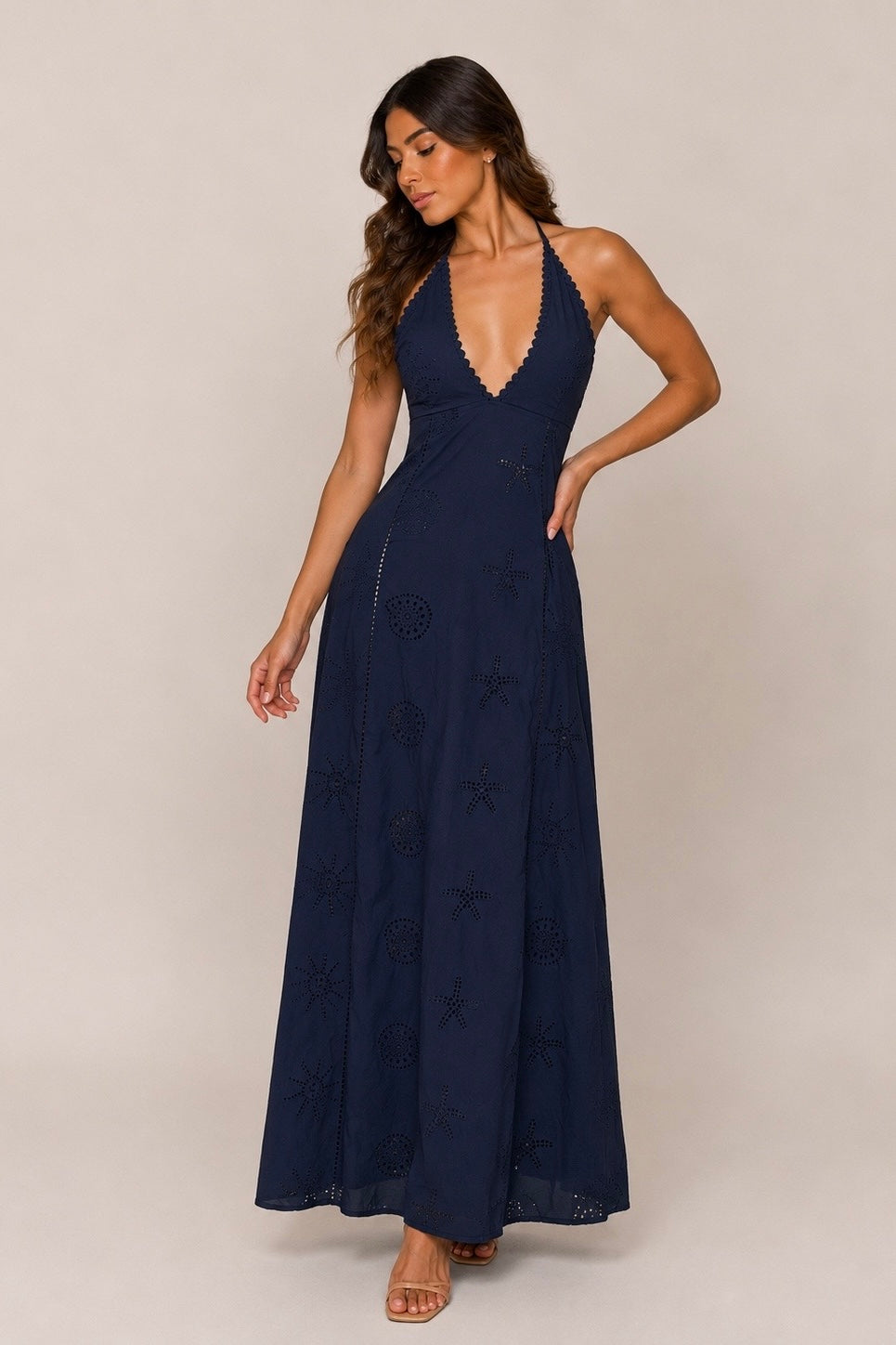 XANDY NAVY MAXY DRESS