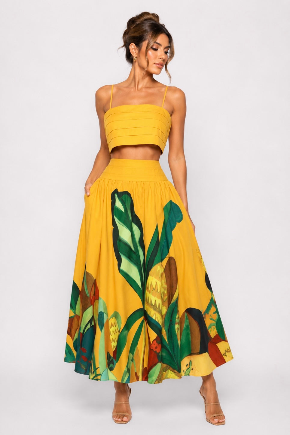 LUMINA TROPICAL SKIRT SET