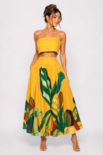 LUMINA TROPICAL SKIRT SET