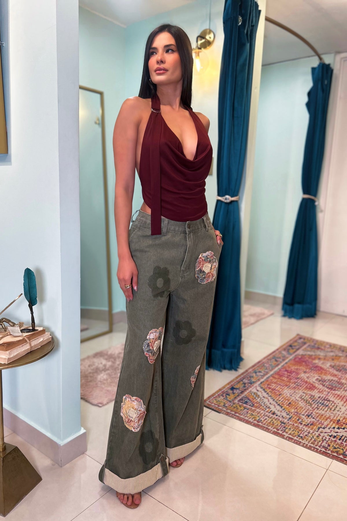 AZZIE PATCHWORK PANTS