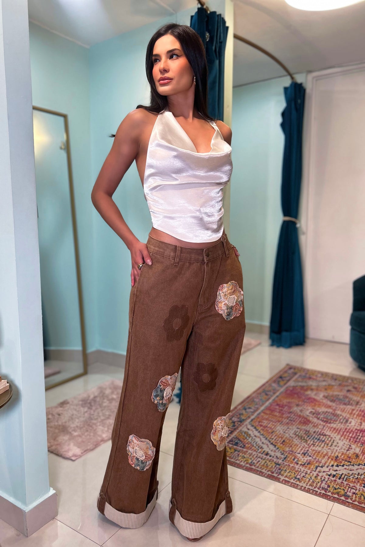 AZZIE PATCHWORK PANTS