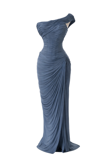 THE SIGNATURE DRESS SMOKY BLUE