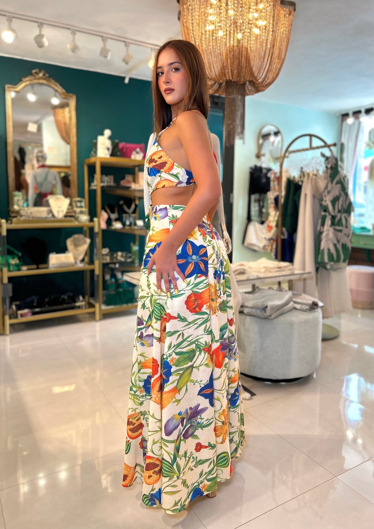 KAIA TROPIC MAXI DRESS