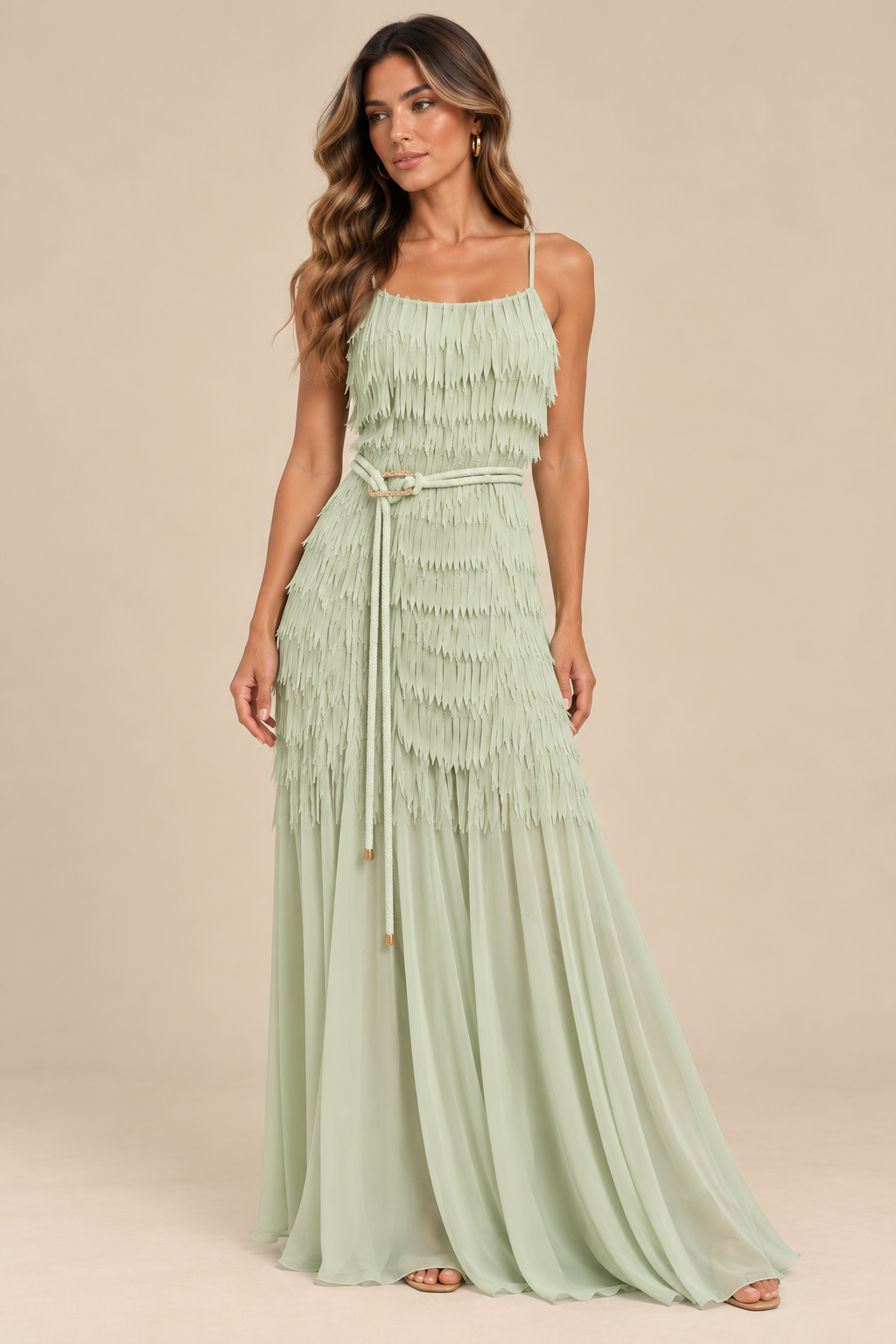 YASMARY DRESS LIGH GREEN