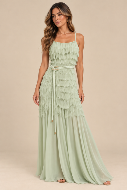 YASMARY DRESS LIGH GREEN