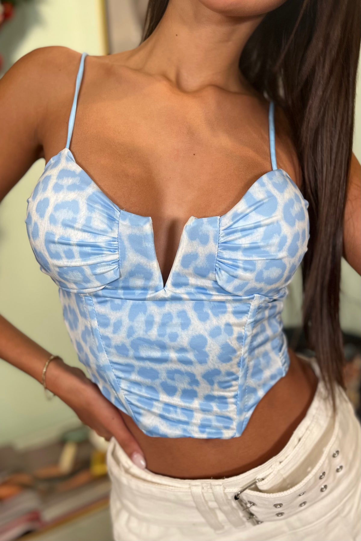 MARCELA ANIMAL PRINT CORSET