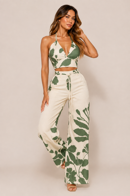 MIREYA LEAVE PANT SET