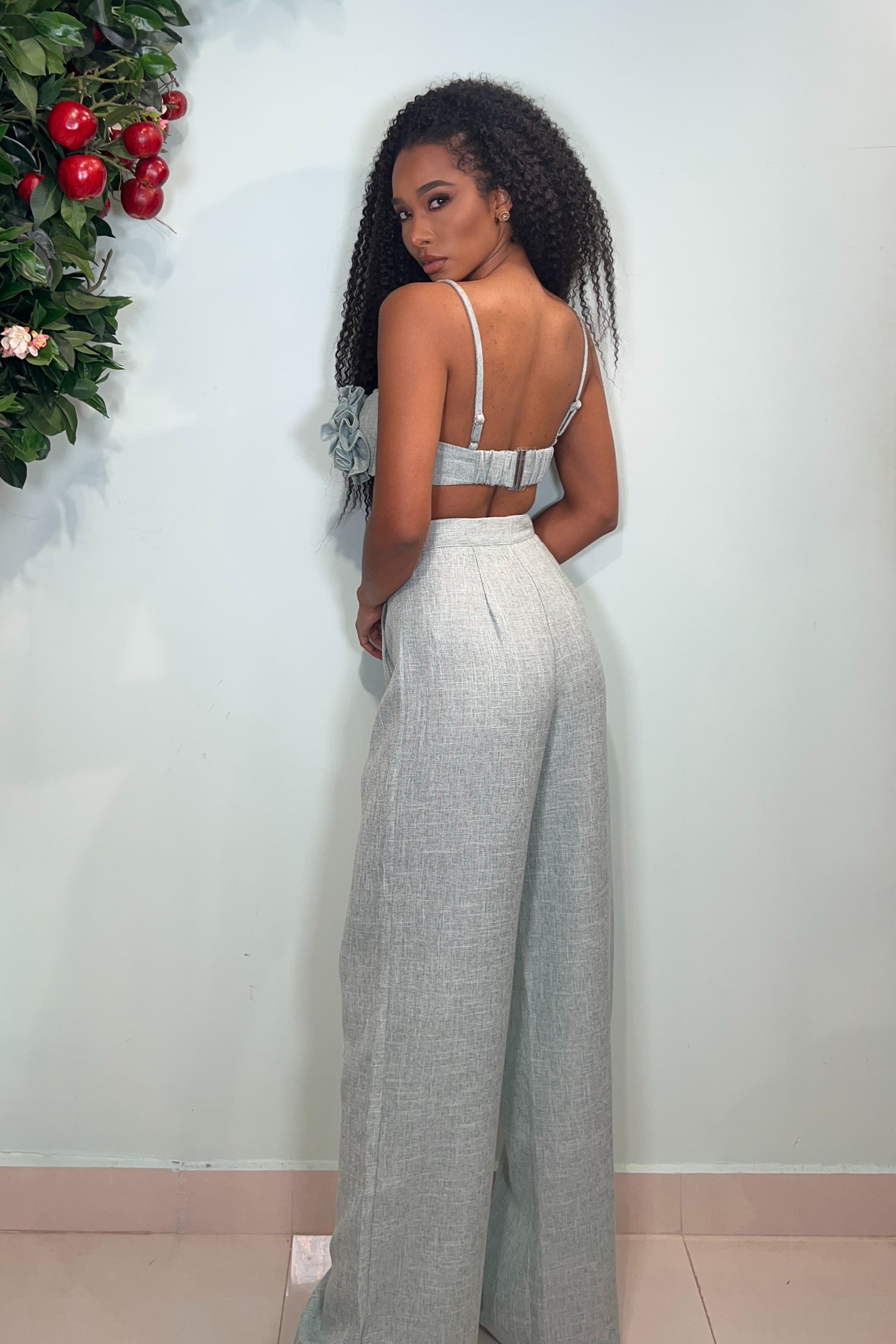 FLORA SAGE PANT SET