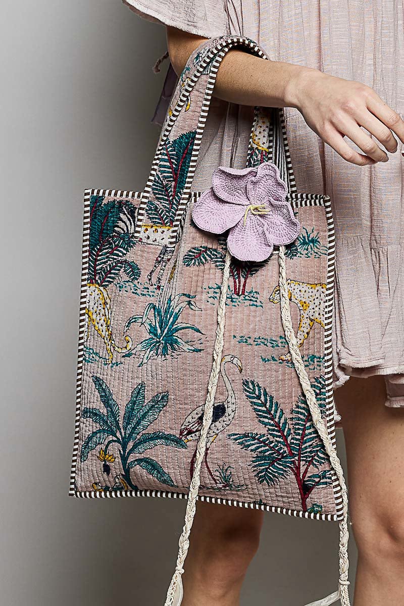 TROPICAL TOTE BAG /MEDIUM