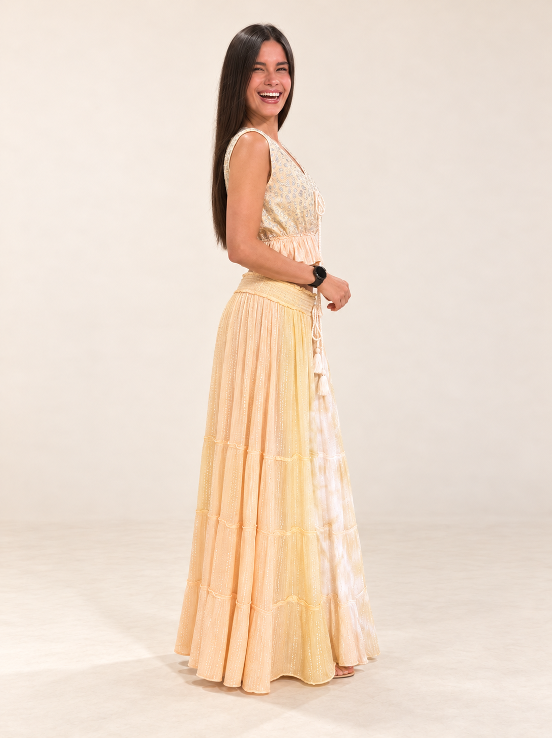NEYDI CORAL SKIRT SET