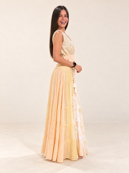 NEYDI CORAL SKIRT SET