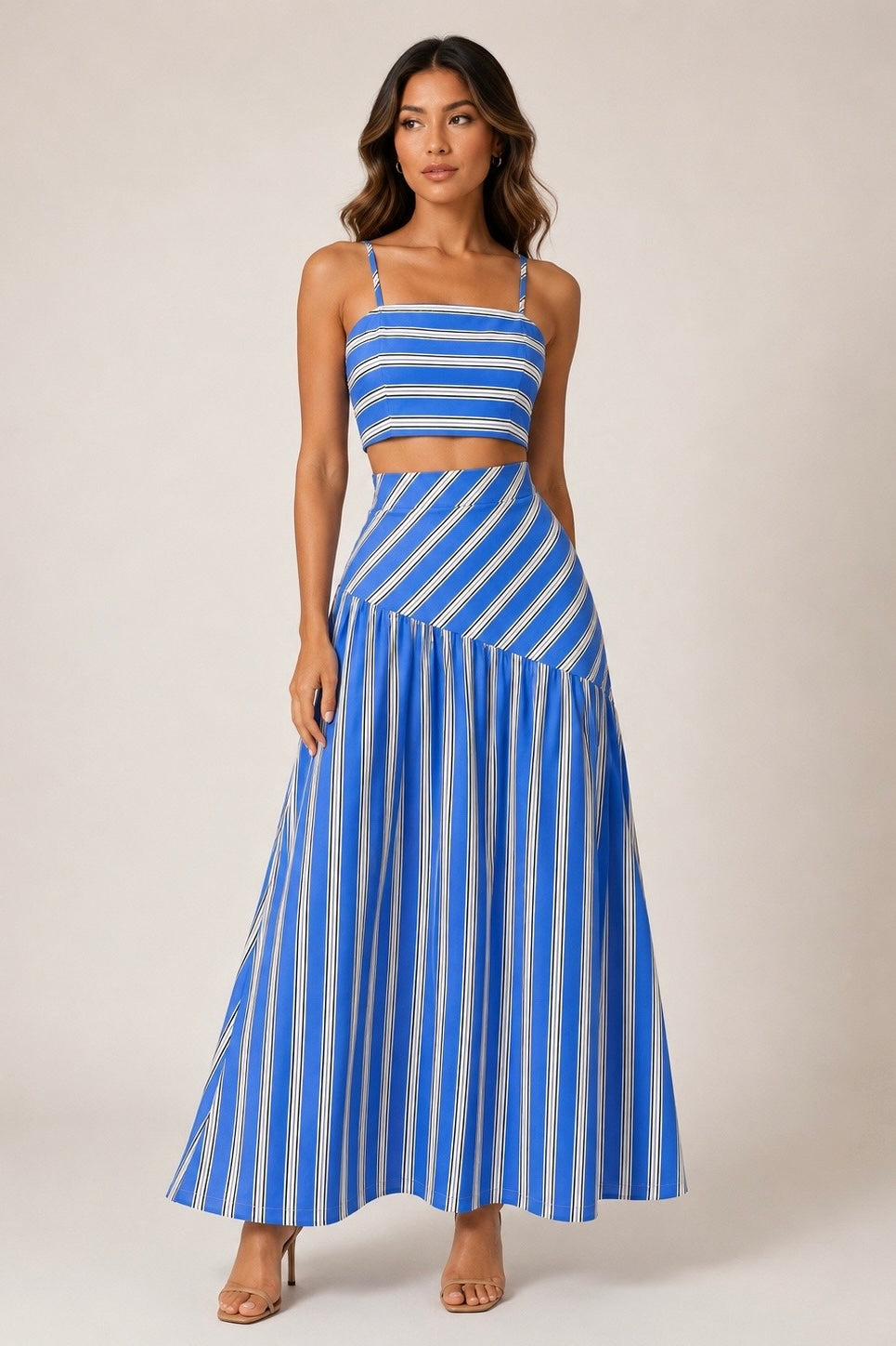 ELLISON STRIPE SKIRT SET