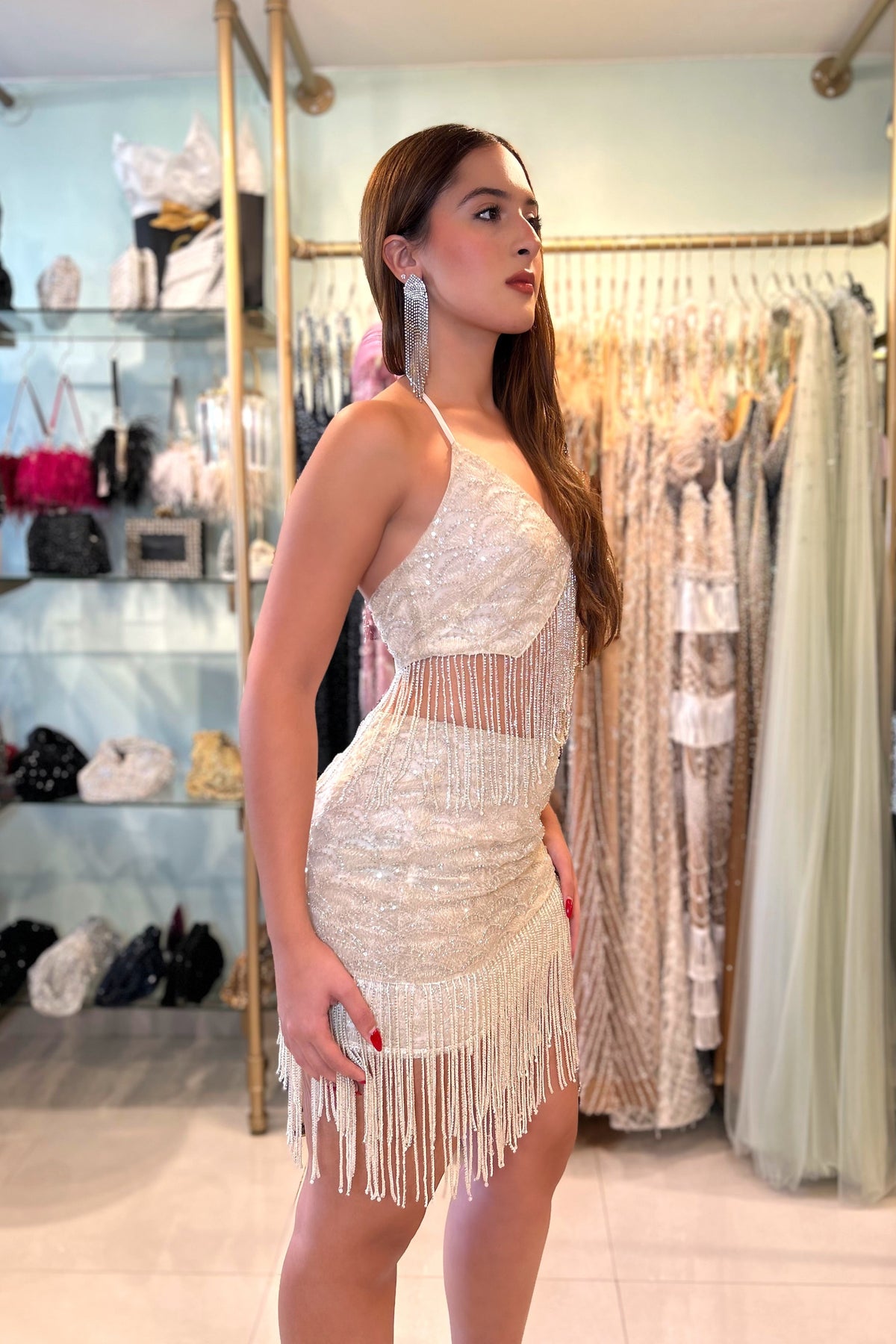 OPHIRA BEADING SKIRT SET
