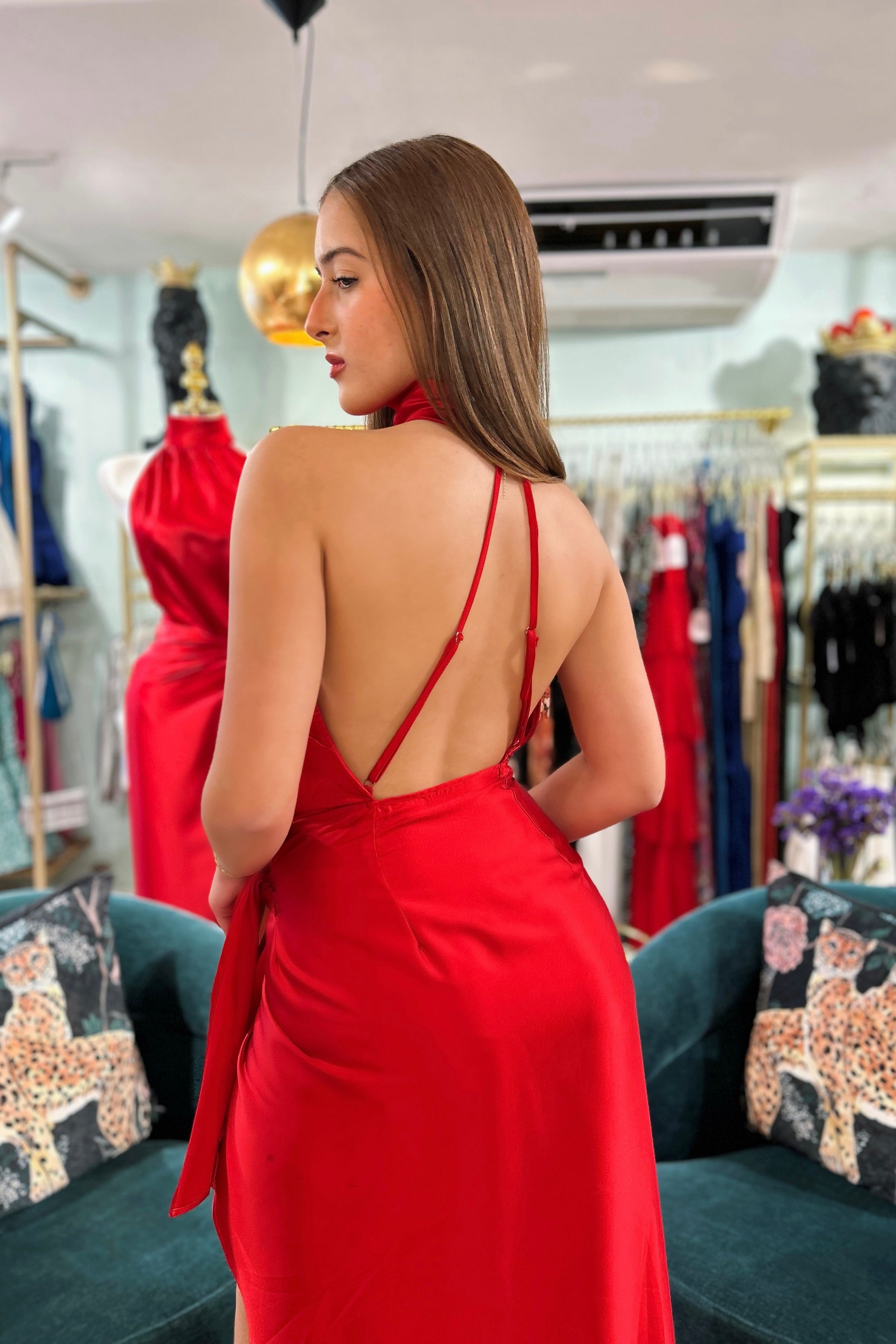 LORAINE WRAP SKIRT DRESS