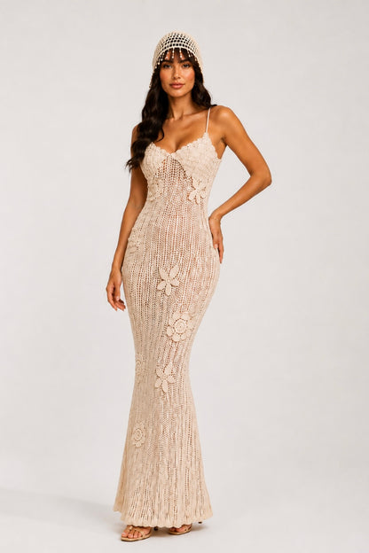EVORA CROCHET DRESS W/SKULL HAT