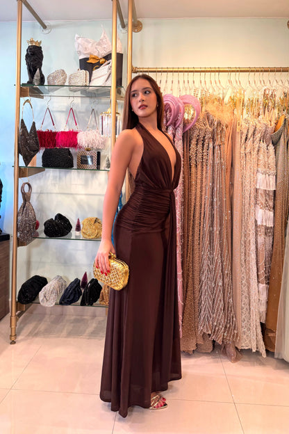 SOREN HALTER MAXI DRESS