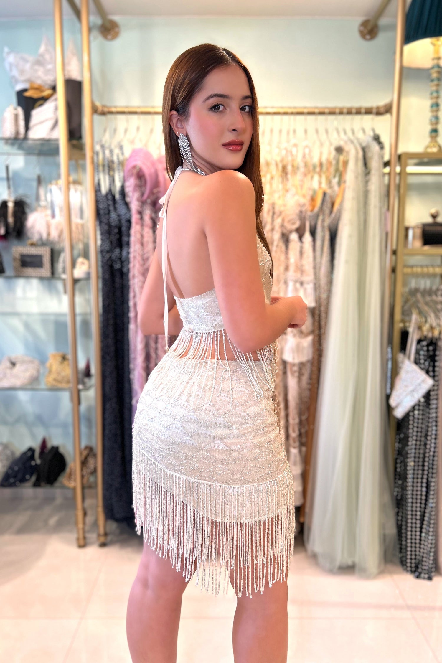 OPHIRA BEADING SKIRT SET