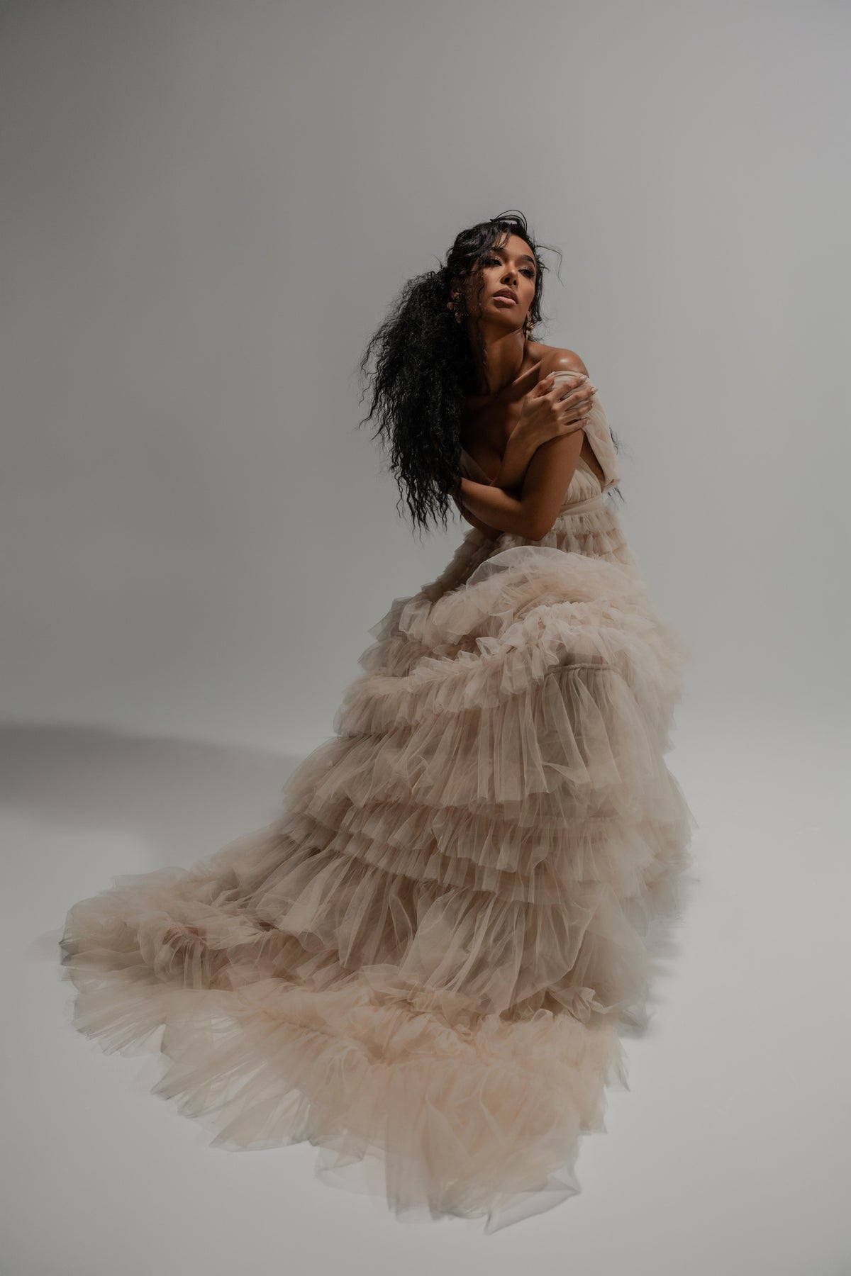 DREAM GIRL DRESS -NUDE